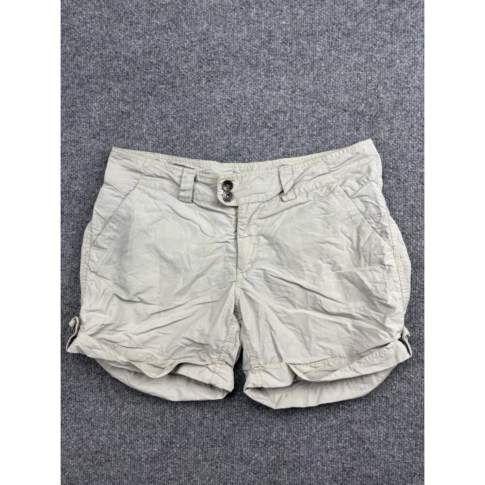 Helly Hansen Shorts Womens Medium Beige Nylon Roll Cuff‎ Hiking Outdoor
